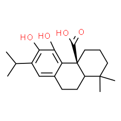 ChemSpider 2D Image | (5xi,10alpha)-11,12-Dihydroxyabieta-8(14),9(11),12-trien-20-oic acid | C20H28O4
