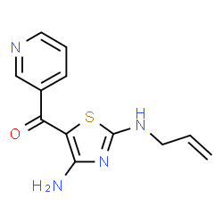 ChemSpider 2D Image | [2-(Allylamino)-4-amino-1,3-thiazol-5-yl](3-pyridinyl)methanone | C12H12N4OS