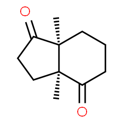 ChemSpider 2D Image | (3aS,7aS)-3a,7a-Dimethylhexahydro-1H-indene-1,4(2H)-dione | C11H16O2