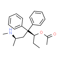 ChemSpider 2D Image | (3S,6R)-6-(Methylamino)-4,4-diphenyl-3-heptanyl acetate | C22H29NO2
