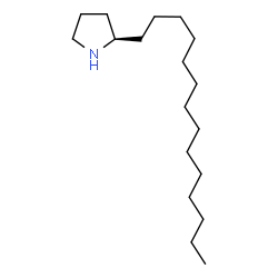 ChemSpider 2D Image | (2R)-2-Tetradecylpyrrolidine | C18H37N