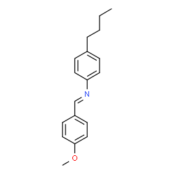 ChemSpider 2D Image | N-(4-Methoxybenzylidene)-4-butylaniline | C18H21NO