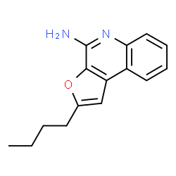 ChemSpider 2D Image | 2-Butylfuro[2,3-c]quinolin-4-amine | C15H16N2O