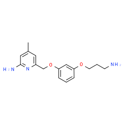 ChemSpider 2D Image | 6-{[3-(3-Aminopropoxy)phenoxy]methyl}-4-methyl-2-pyridinamine | C16H21N3O2