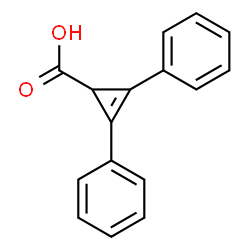 ChemSpider 2D Image | 2,3-Diphenyl-2-cyclopropene-1-carboxylic acid | C16H12O2