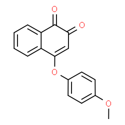 ChemSpider 2D Image | 4-(4-Methoxyphenoxy)-1,2-naphthalenedione | C17H12O4