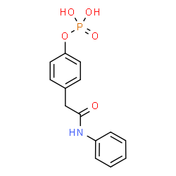ChemSpider 2D Image | 4-(2-Anilino-2-oxoethyl)phenyl dihydrogen phosphate | C14H14NO5P