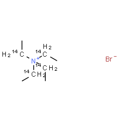 ChemSpider 2D Image | N,N,N-Tris[(1-~14~C)ethyl](1-~14~C)ethanaminium bromide | C414C4H20BrN