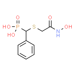 ChemSpider 2D Image | [{[2-(Hydroxyamino)-2-oxoethyl]sulfanyl}(phenyl)methyl]phosphonic acid | C9H12NO5PS