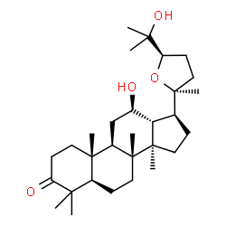 ChemSpider 2D Image | (12beta,24R)-12,25-Dihydroxy-20,24-epoxydammaran-3-one | C30H50O4