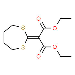 ChemSpider 2D Image | Diethyl 1,3-dithiepan-2-ylidenemalonate | C12H18O4S2