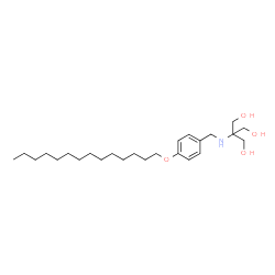 ChemSpider 2D Image | 2-(Hydroxymethyl)-2-{[4-(tetradecyloxy)benzyl]amino}-1,3-propanediol | C25H45NO4