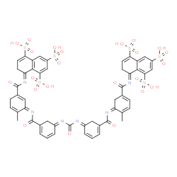 ChemSpider 2D Image | (8E)-8-({[(3Z)-4-Methyl-3-({[(5Z)-5-({[(1Z)-5-{[(1Z)-2-methyl-5-{[(1E)-4,6,8-trisulfo-1(2H)-naphthalenylidene]carbamoyl}-2,4-cyclohexadien-1-ylidene]carbamoyl}-2,4-cyclohexadien-1-ylidene]carbamoyl}im
ino)-1,3-cyclohexadien-1-yl]carbonyl}imino)-1,4-cyclohexadien-1-yl]carbonyl}imino)-7,8-dihydro-1,3,5-naphthalenetrisulfonic acid | C51H40N6O23S6
