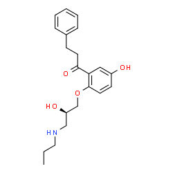 ChemSpider 2D Image | (R)-5-hydroxypropafenone | C21H27NO4