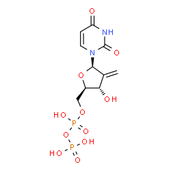 ChemSpider 2D Image | 2'-Deoxy-2'-methyleneuridine 5'-(trihydrogen diphosphate) | C10H14N2O11P2