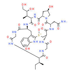 ChemSpider 2D Image | (1S,4S,8R,10S,13S,16S,34S)-4-(2-Amino-2-oxoethyl)-34-[(2S)-2-butanyl]-13-[(2R,3R)-3,4-dihydroxy-2-butanyl]-8,22-dihydroxy-2,5,11,14,30,33,36,39-octaoxo-27-thionia-3,6,12,15,25,29,32,35,38-nonaazapenta
cyclo[14.12.11.0~6,10~.0~18,26~.0~19,24~]nonatriaconta-18(26),19,21,23-tetraen-27-olate | C39H54N10O14S