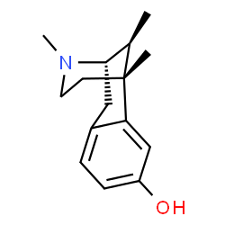 ChemSpider 2D Image | (1R,9S,13S)-1,10,13-Trimethyl-10-azatricyclo[7.3.1.0~2,7~]trideca-2,4,6-trien-4-ol | C15H21NO