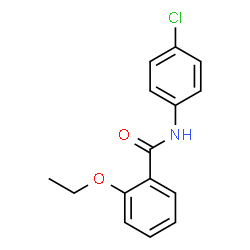 ChemSpider 2D Image | N-(4-Chlorophenyl)-2-ethoxybenzamide | C15H14ClNO2