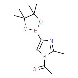ChemSpider 2D Image | 1-[2-Methyl-4-(4,4,5,5-tetramethyl-1,3,2-dioxaborolan-2-yl)-1H-imidazol-1-yl]ethanone | C12H19BN2O3