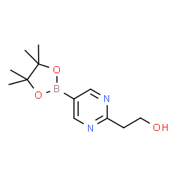 ChemSpider 2D Image | 2-[5-(4,4,5,5-Tetramethyl-1,3,2-dioxaborolan-2-yl)-2-pyrimidinyl]ethanol | C12H19BN2O3
