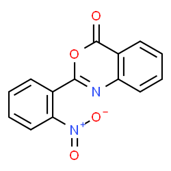 ChemSpider 2D Image | 2-(2-Nitrophenyl)-4H-3,1-benzoxazin-4-one | C14H8N2O4