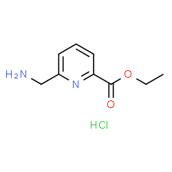 ChemSpider 2D Image | Ethyl 6-(aminomethyl)picolinate hydrochloride | C9H13ClN2O2