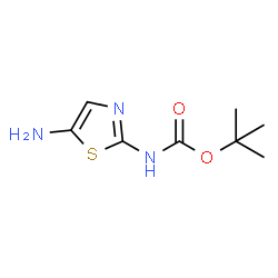 ChemSpider 2D Image | tert-Butyl (5-aminothiazol-2-yl)carbamate | C8H13N3O2S