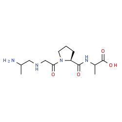 ChemSpider 2D Image | N-(2-Aminopropyl)glycyl-L-prolylalanine | C13H24N4O4