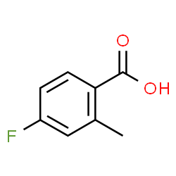 ChemSpider 2D Image | 4-Fluoro-2-methylbenzoic acid | C8H7FO2