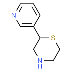 ChemSpider 2D Image | 2-(3-Pyridinyl)thiomorpholine | C9H12N2S