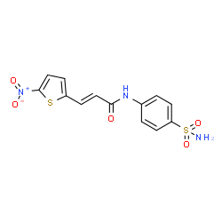ChemSpider 2D Image | (2E)-3-(5-Nitro-2-thienyl)-N-(4-sulfamoylphenyl)acrylamide | C13H11N3O5S2