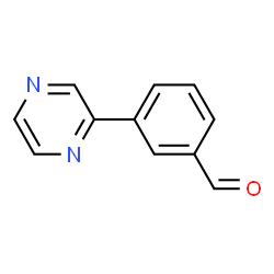 ChemSpider 2D Image | 3-pyrazin-2-ylbenzaldehyde | C11H8N2O
