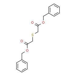 ChemSpider 2D Image | Dibenzyl 2,2'-sulfanediyldiacetate | C18H18O4S