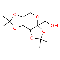 ChemSpider 2D Image | (2,2,7,7-Tetramethyltetrahydro-3aH-bis[1,3]dioxolo[4,5-b:4',5'-d]pyran-3a-yl)methanol | C12H20O6