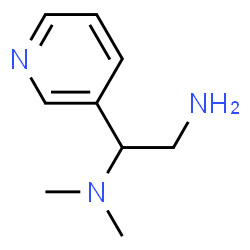 ChemSpider 2D Image | N-(2-amino-1-pyridin-3-ylethyl)-N,N-dimethylamine | C9H15N3