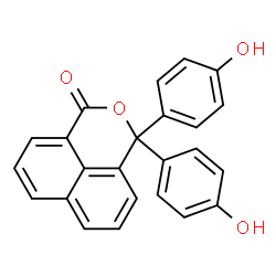 ChemSpider 2D Image | 3,3-Bis(4-hydroxyphenyl)benzo[de]isochromen-1(3H)-one | C24H16O4