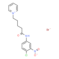 ChemSpider 2D Image | 1-{5-[(4-Chloro-3-nitrophenyl)amino]-5-oxopentyl}pyridinium bromide | C16H17BrClN3O3