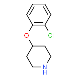 ChemSpider 2D Image | 4-(2-Chlorophenoxy)piperidine | C11H14ClNO