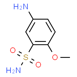 ChemSpider 2D Image | 5-Amino-2-methoxybenzenesulfonamide | C7H10N2O3S