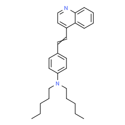 ChemSpider 2D Image | N,N-Dipentyl-4-[2-(4-quinolinyl)vinyl]aniline | C27H34N2