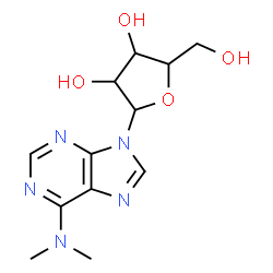 ChemSpider 2D Image | N,N-Dimethyl-9-pentofuranosyl-9H-purin-6-amine | C12H17N5O4