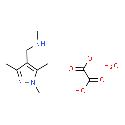 ChemSpider 2D Image | methyl[(1,3,5-trimethylpyrazol-4-yl)methyl]amine oxalic acid hydrate | C10H19N3O5