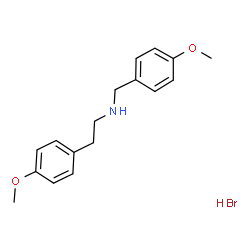 ChemSpider 2D Image | N-(4-Methoxybenzyl)-2-(4-methoxyphenyl)ethanamine hydrobromide (1:1) | C17H22BrNO2