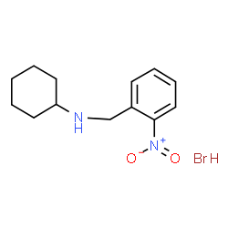 ChemSpider 2D Image | N-(2-Nitrobenzyl)cyclohexanamine hydrobromide (1:1) | C13H19BrN2O2