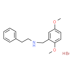 ChemSpider 2D Image | N-(2,5-Dimethoxybenzyl)-2-phenylethanamine hydrobromide (1:1) | C17H22BrNO2
