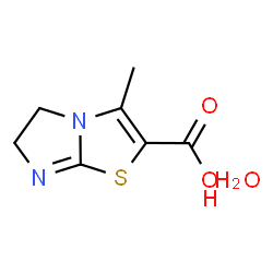 ChemSpider 2D Image | 3-methyl-5H,6H-imidazo[2,1-b][1,3]thiazole-2-carboxylic acid hydrate | C7H10N2O3S