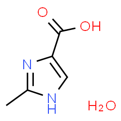 ChemSpider 2D Image | 2-methyl-1H-imidazole-4-carboxylic acid hydrate | C5H8N2O3