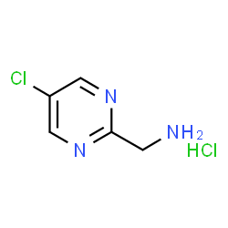 ChemSpider 2D Image | (5-Chloropyrimidin-2-yl)methanamine hydrochloride | C5H7Cl2N3