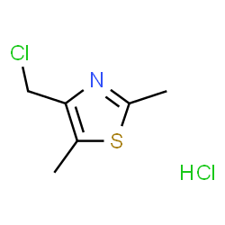 ChemSpider 2D Image | 4-(chloromethyl)-2,5-dimethyl-1,3-thiazole hydrochloride | C6H9Cl2NS