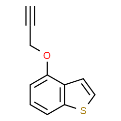 ChemSpider 2D Image | 4-(2-Propyn-1-yloxy)-1-benzothiophene | C11H8OS